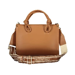 Brown Polyurethane Women's Bag