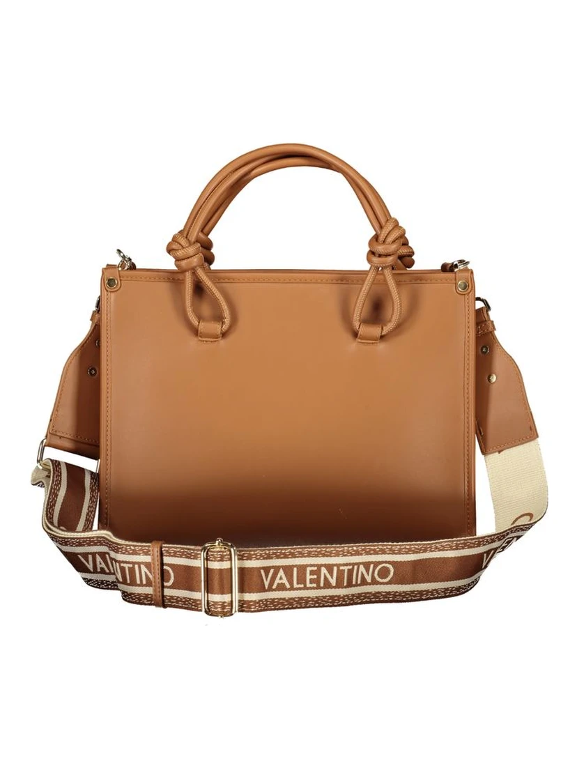 Brown Polyurethane Women's Bag