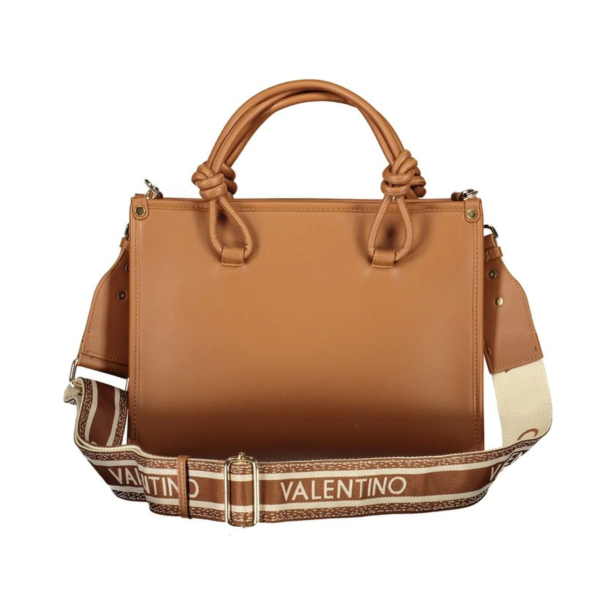 Brown Polyurethane Women's Bag