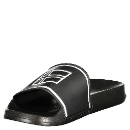 Black Polyurethane Men's Slipper