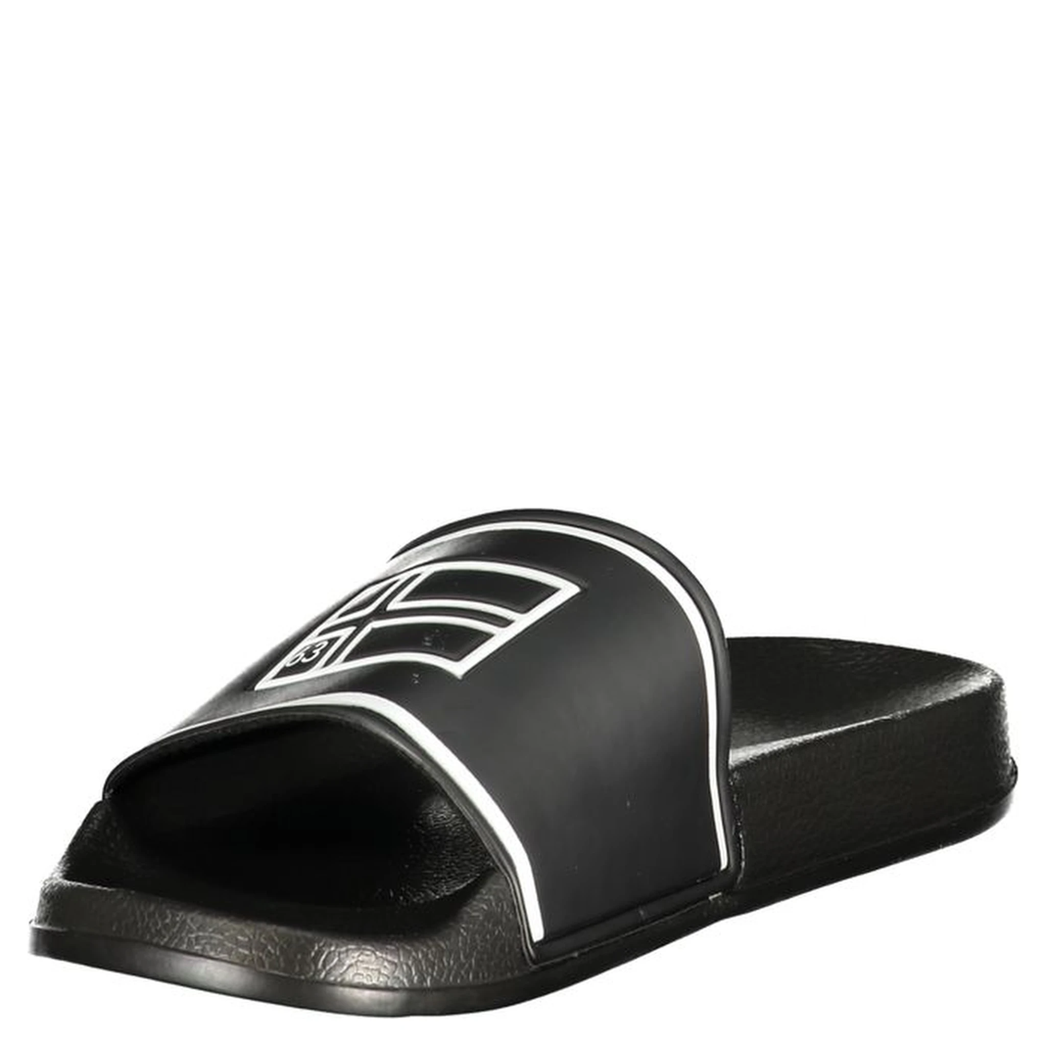 Black Polyurethane Men's Slipper