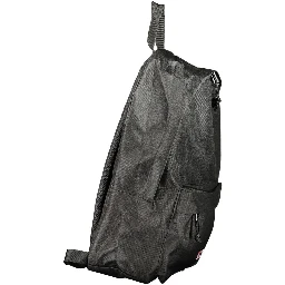 Black Polyester Men's Backpack