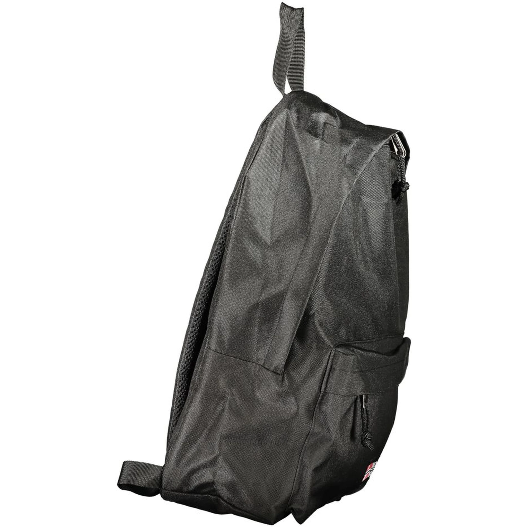 Black Polyester Men's Backpack