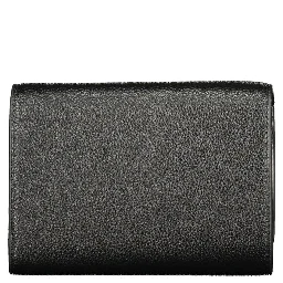 Black Polyurethane Women's Wallet