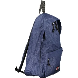 Blue Polyester Men's Backpack
