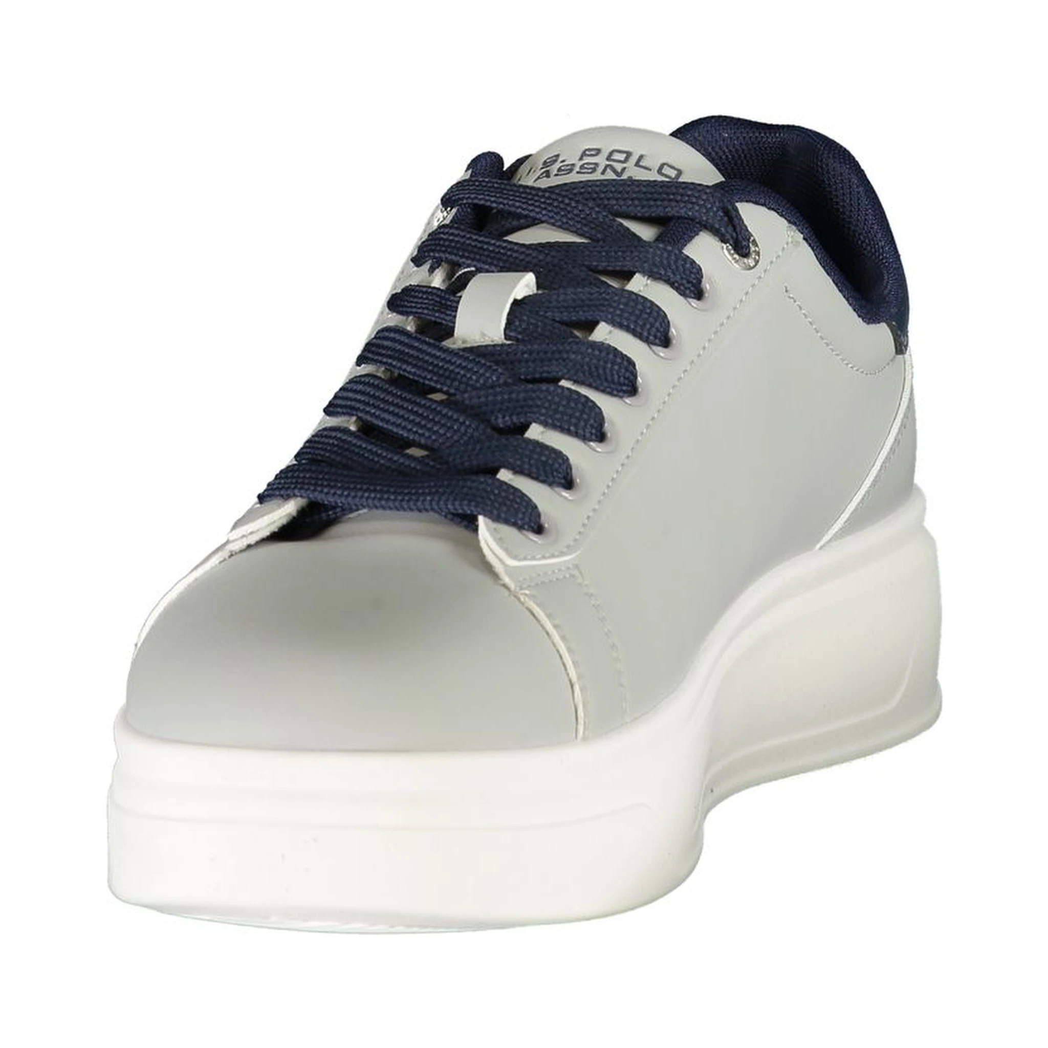 Gray Polyester Athletic Sneakers