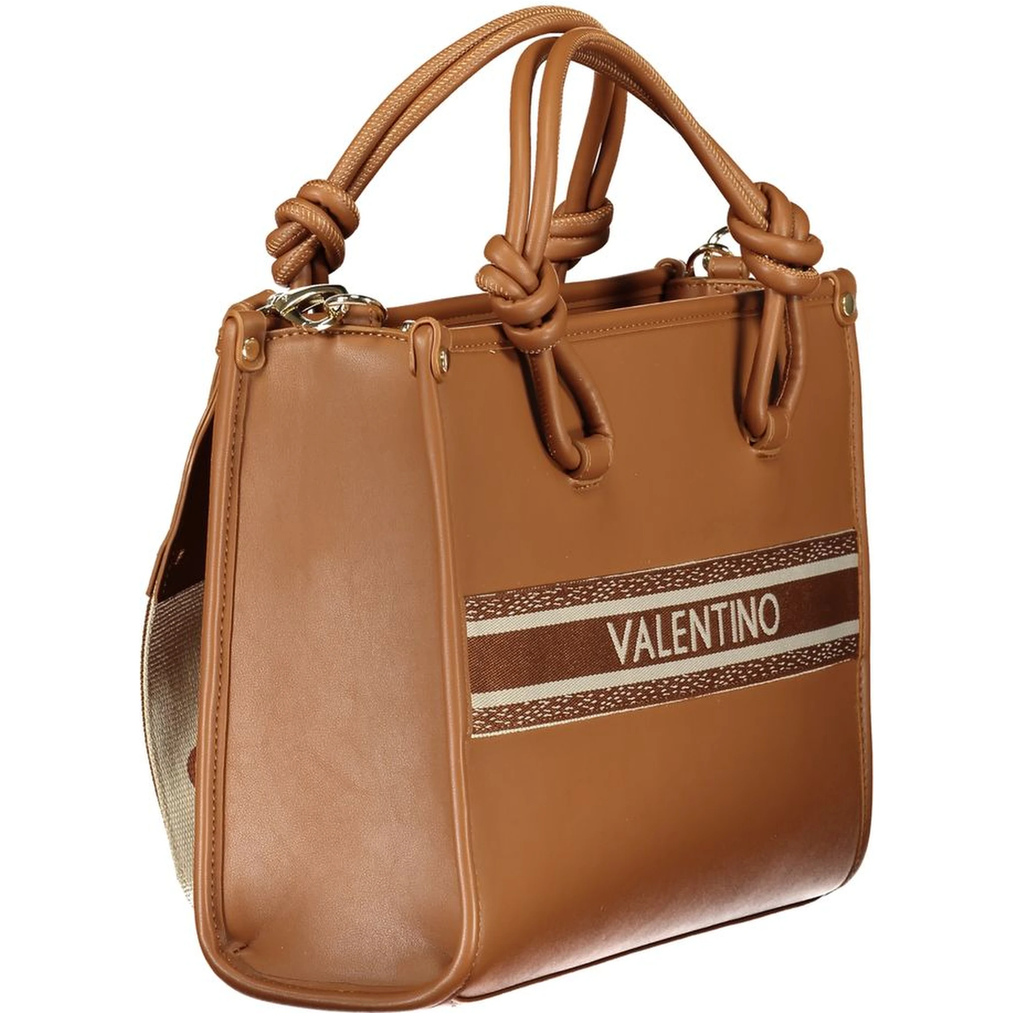 Brown Polyurethane Women's Bag