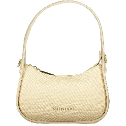 Beige Polyurethane Women's Bag