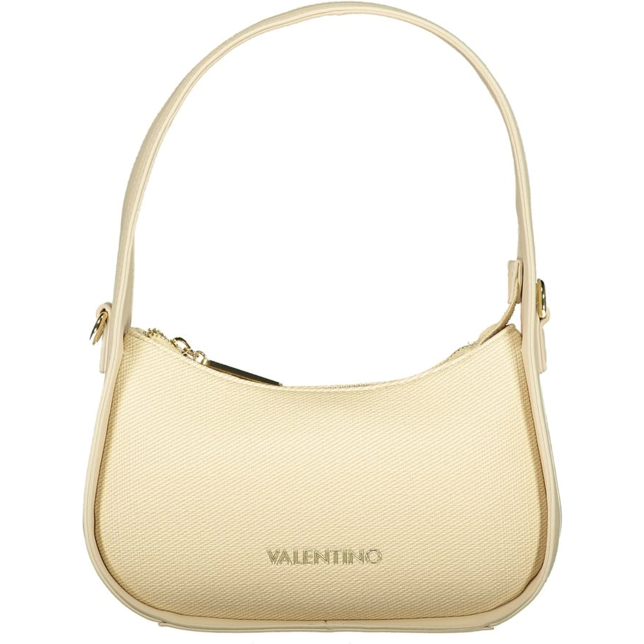 Beige Polyurethane Women's Bag