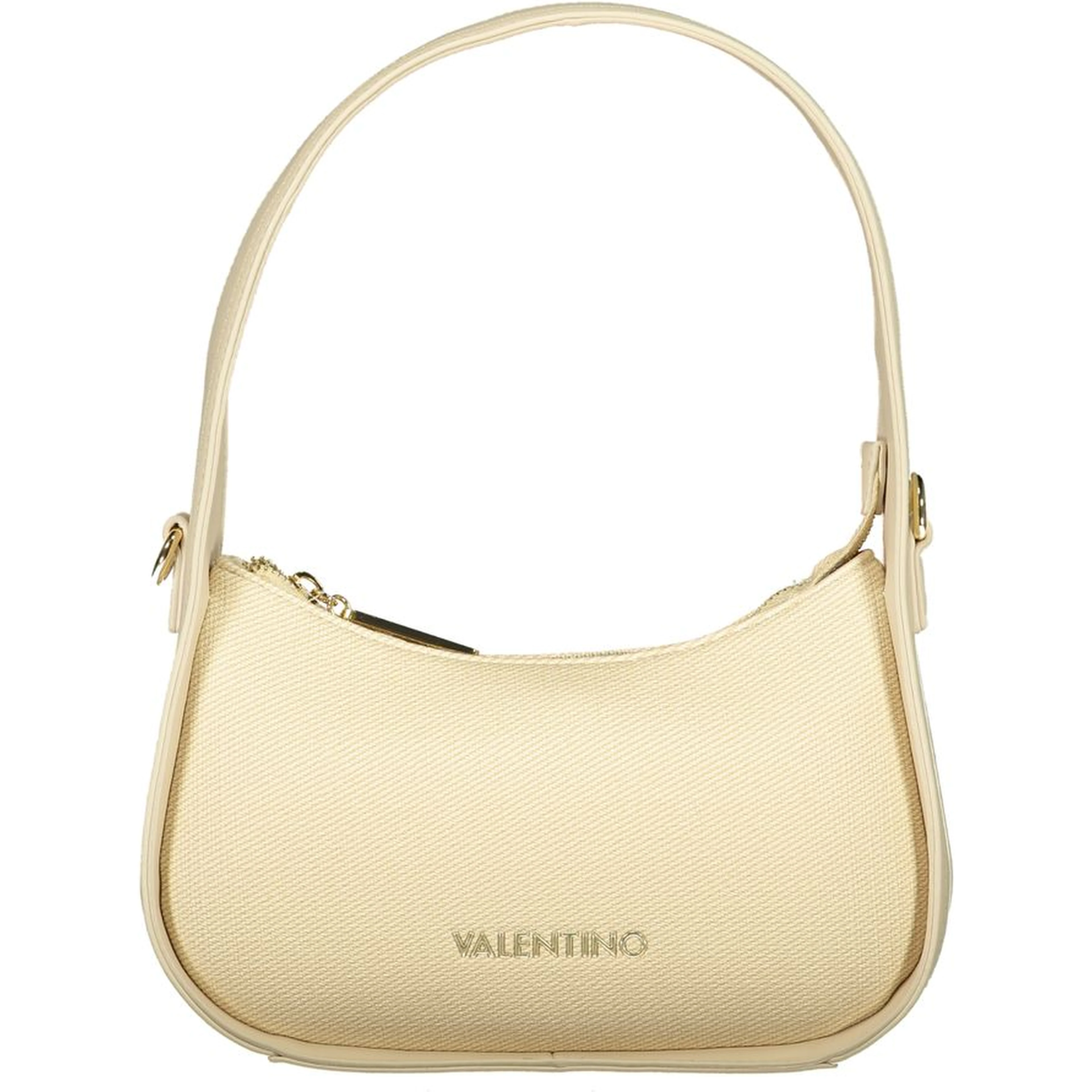 Beige Polyurethane Women's Bag