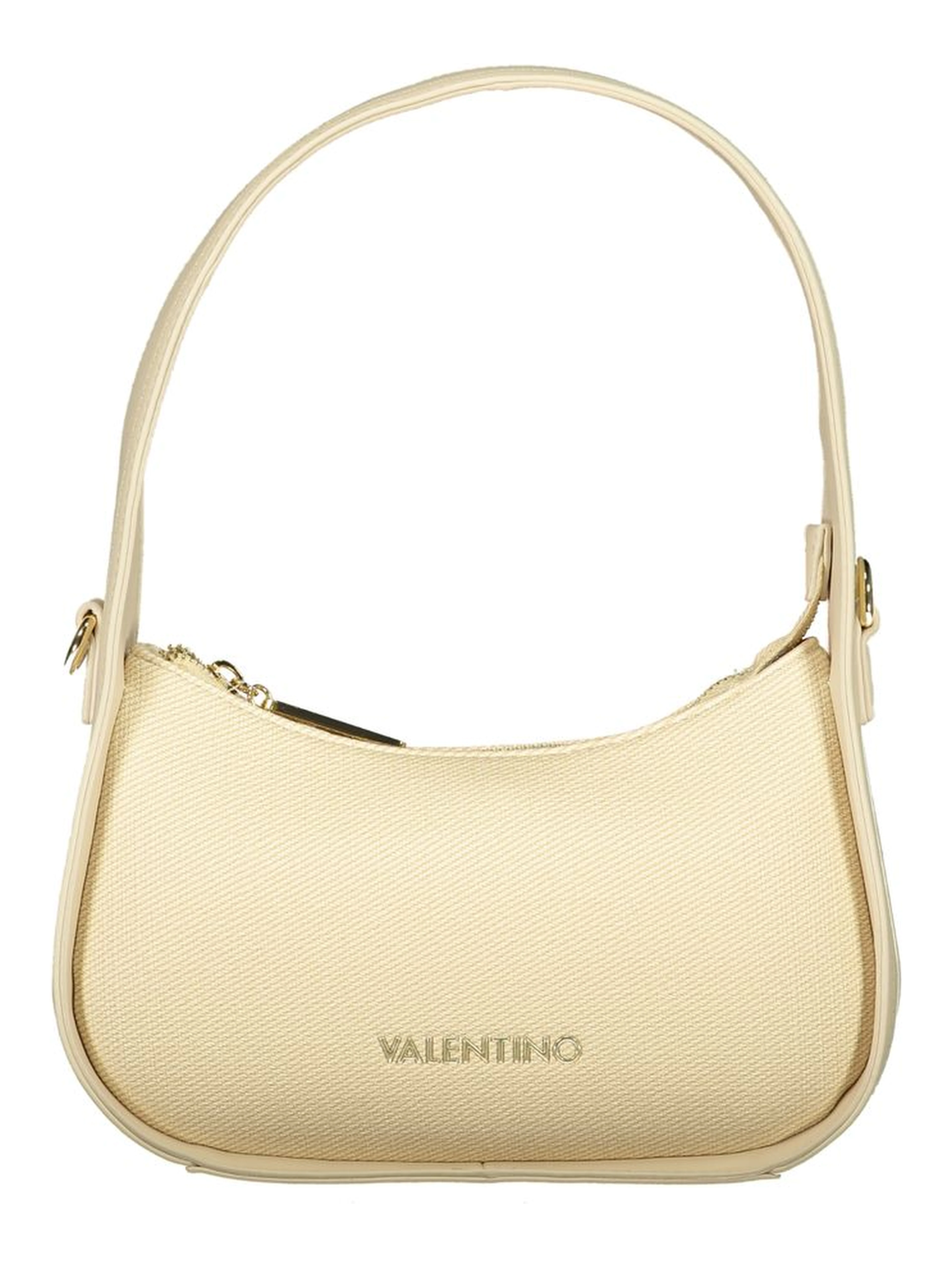 Beige Polyurethane Women's Bag