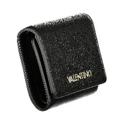 Black Polyurethane Women's Wallet