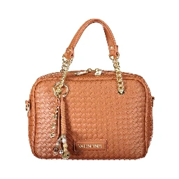 Brown Polyurethane Women's Bag