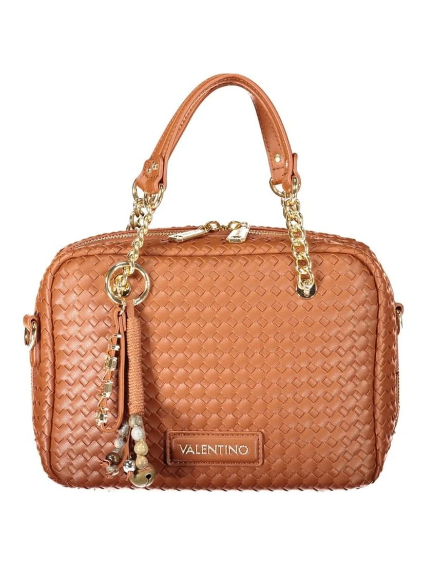 Brown Polyurethane Women's Bag