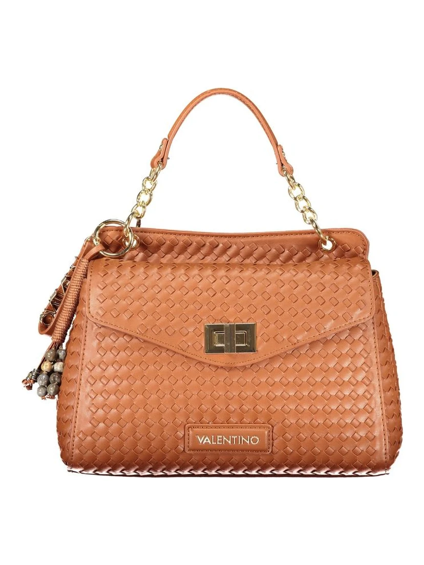 Brown Polyurethane Women's Bag
