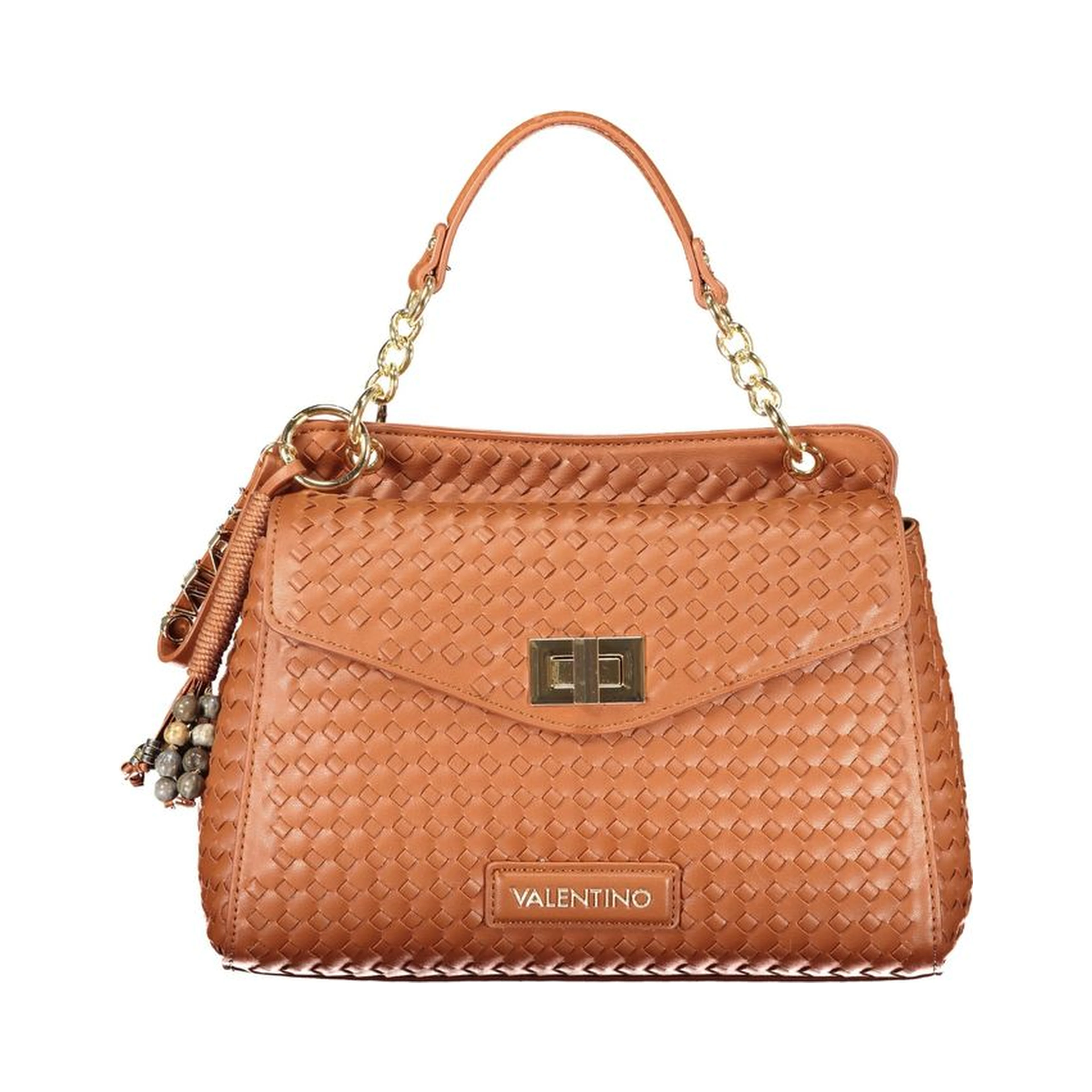 Brown Polyurethane Women's Bag