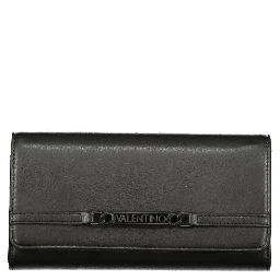 Black Polyurethane Women's Wallet