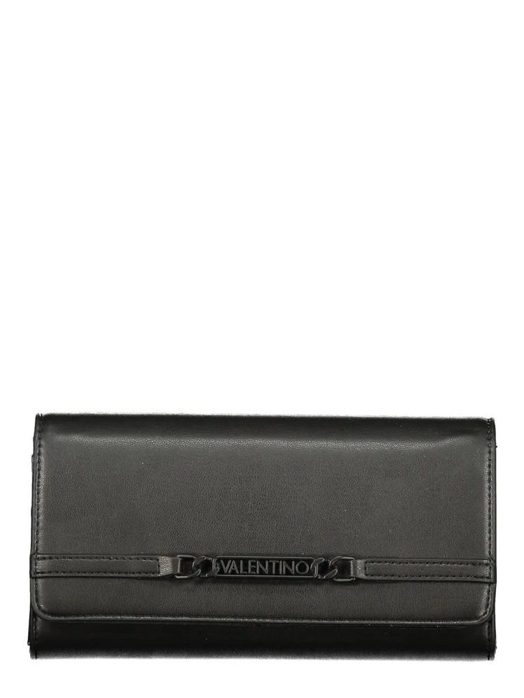 Black Polyurethane Women's Wallet
