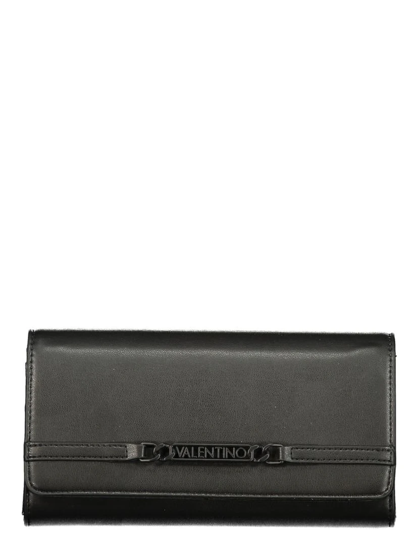 Black Polyurethane Women's Wallet