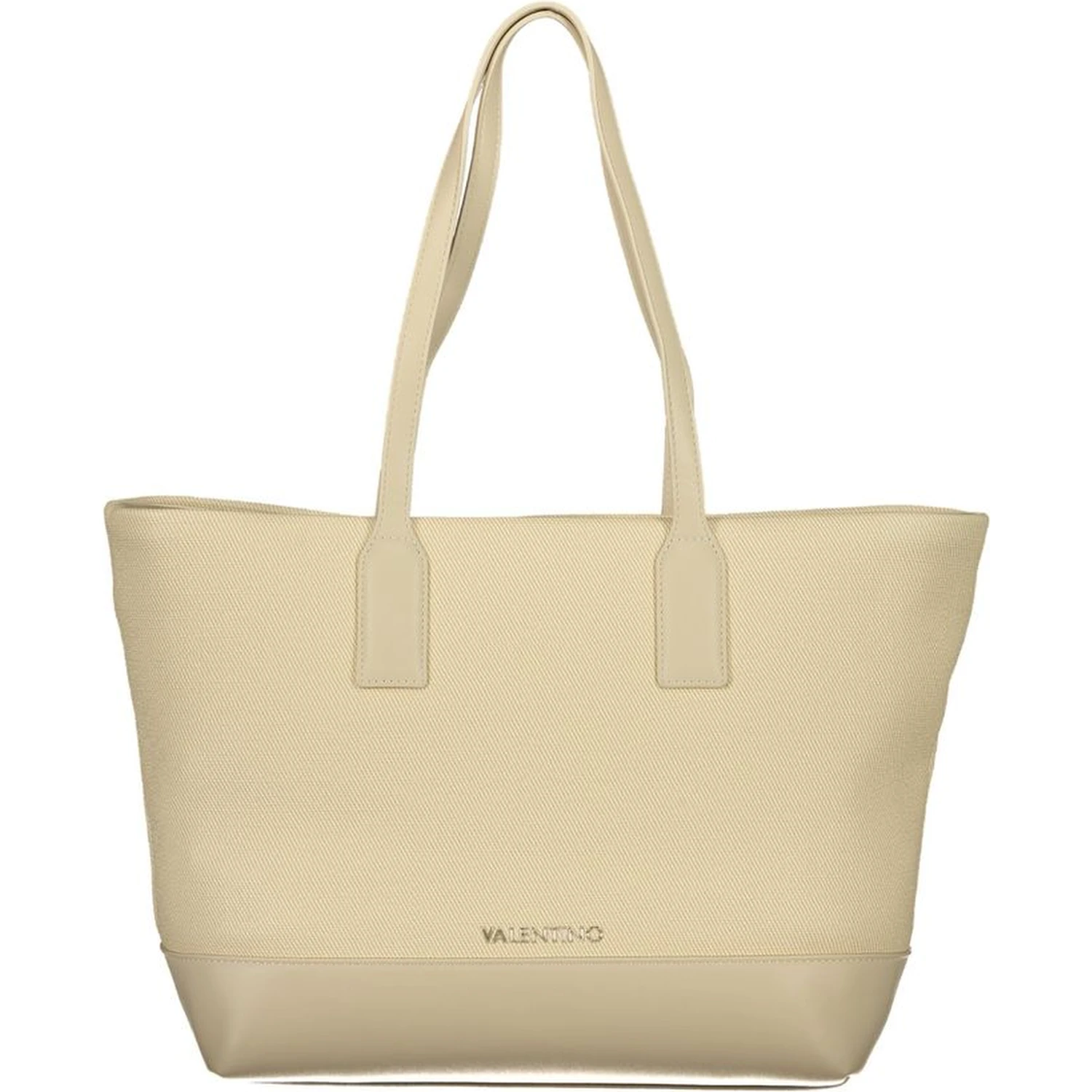 Beige Polyurethane Women's Bag