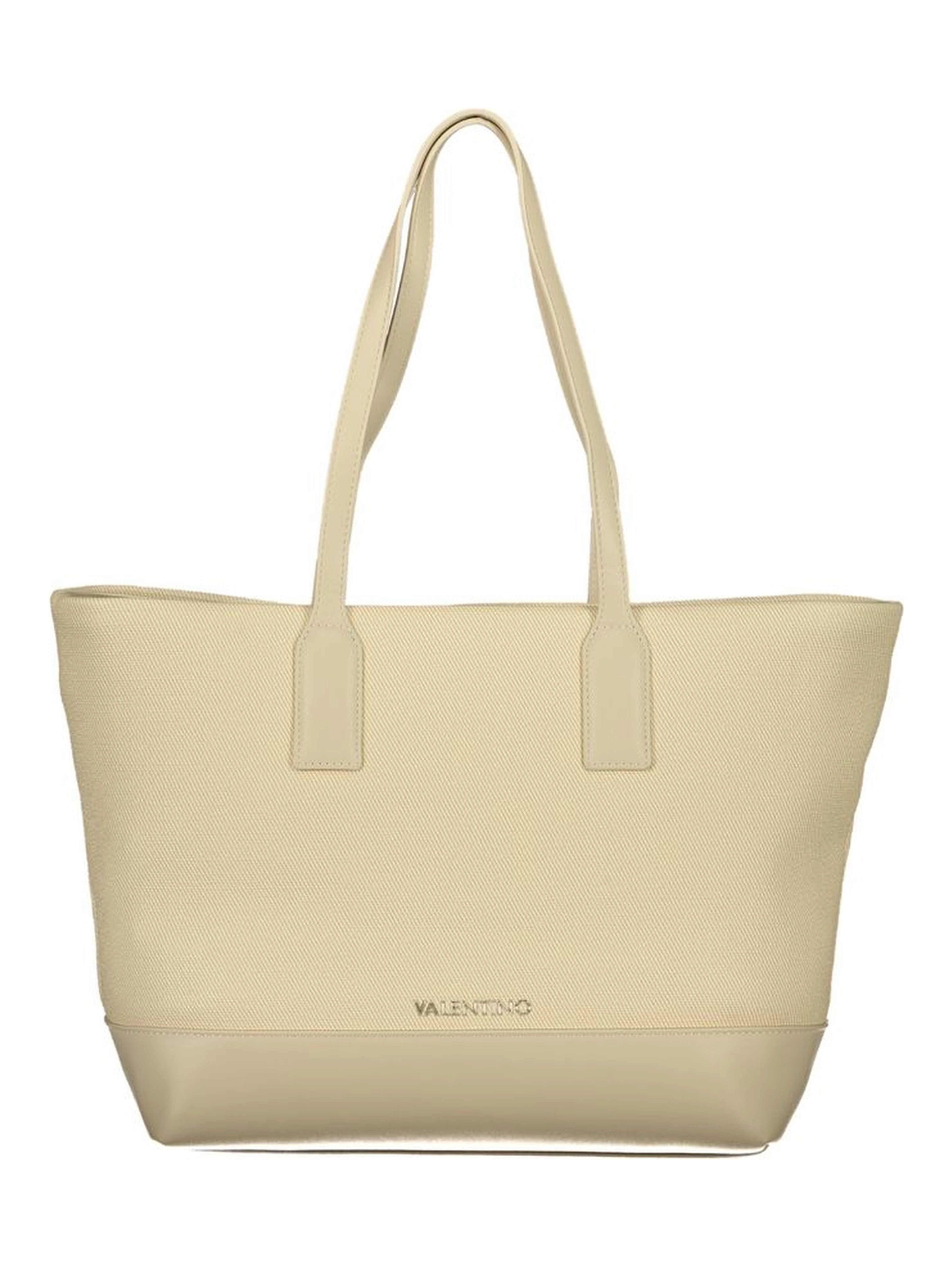 Beige Polyurethane Women's Bag