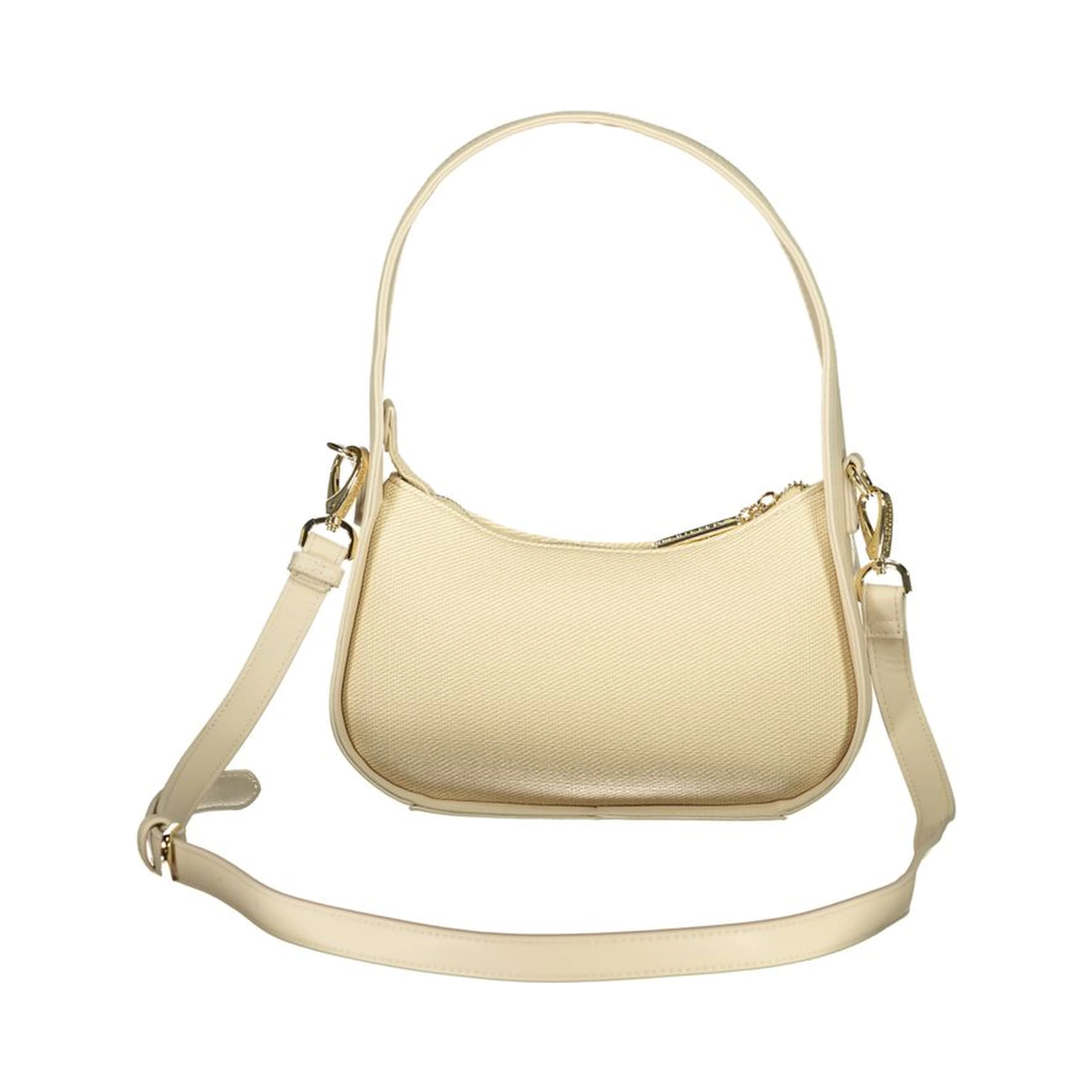 Beige Polyurethane Women's Bag