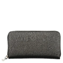 Black Polyurethane Women's Wallet