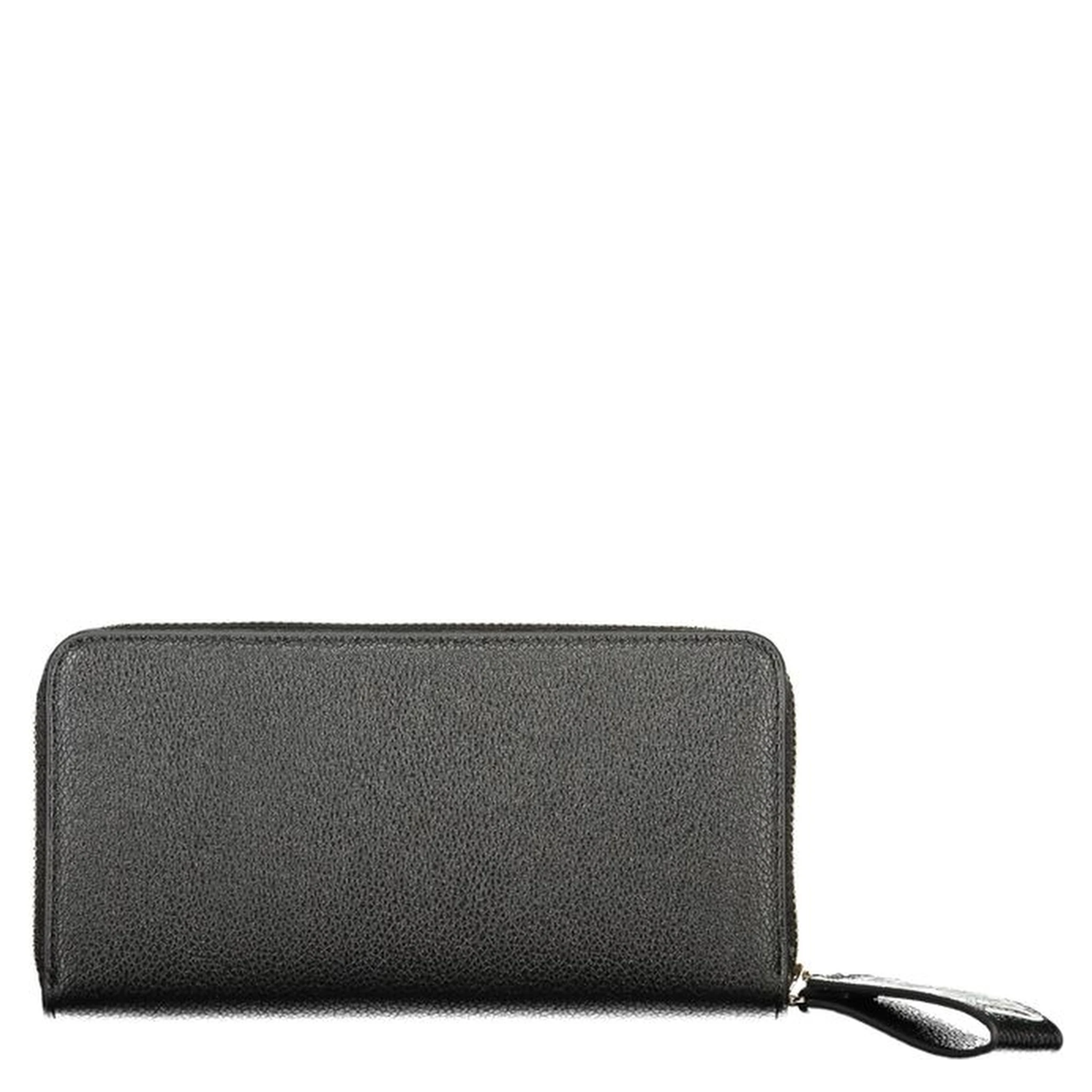 Black Polyurethane Womens Wallet