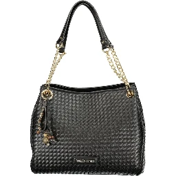 Black Polyurethane Women Bag