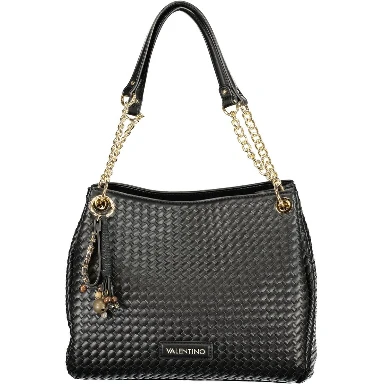 Black Polyurethane Women Bag