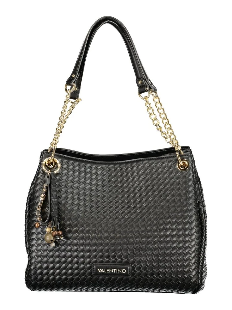 Black Polyurethane Women Bag