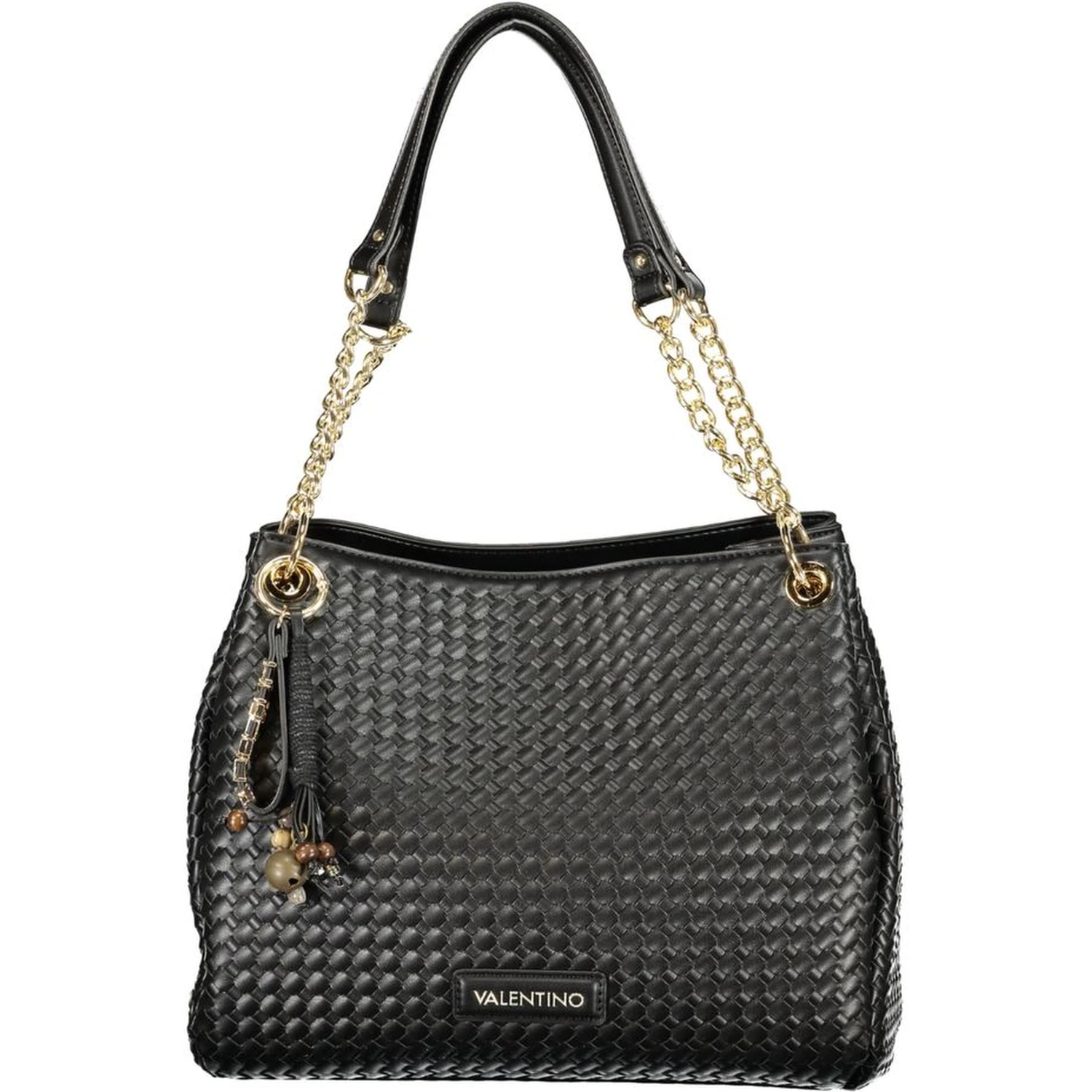 Black Polyurethane Women Bag