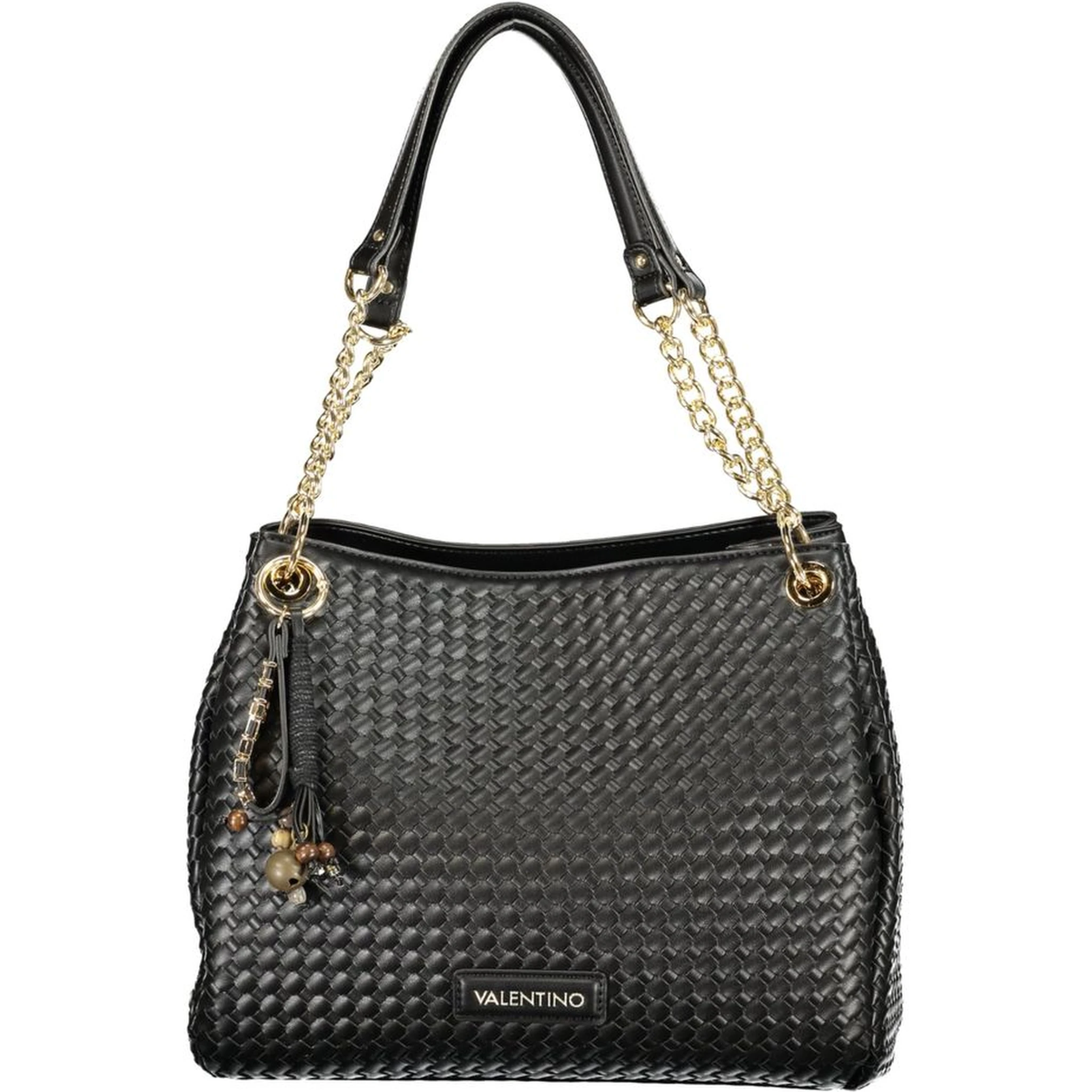 Black Polyurethane Women Bag