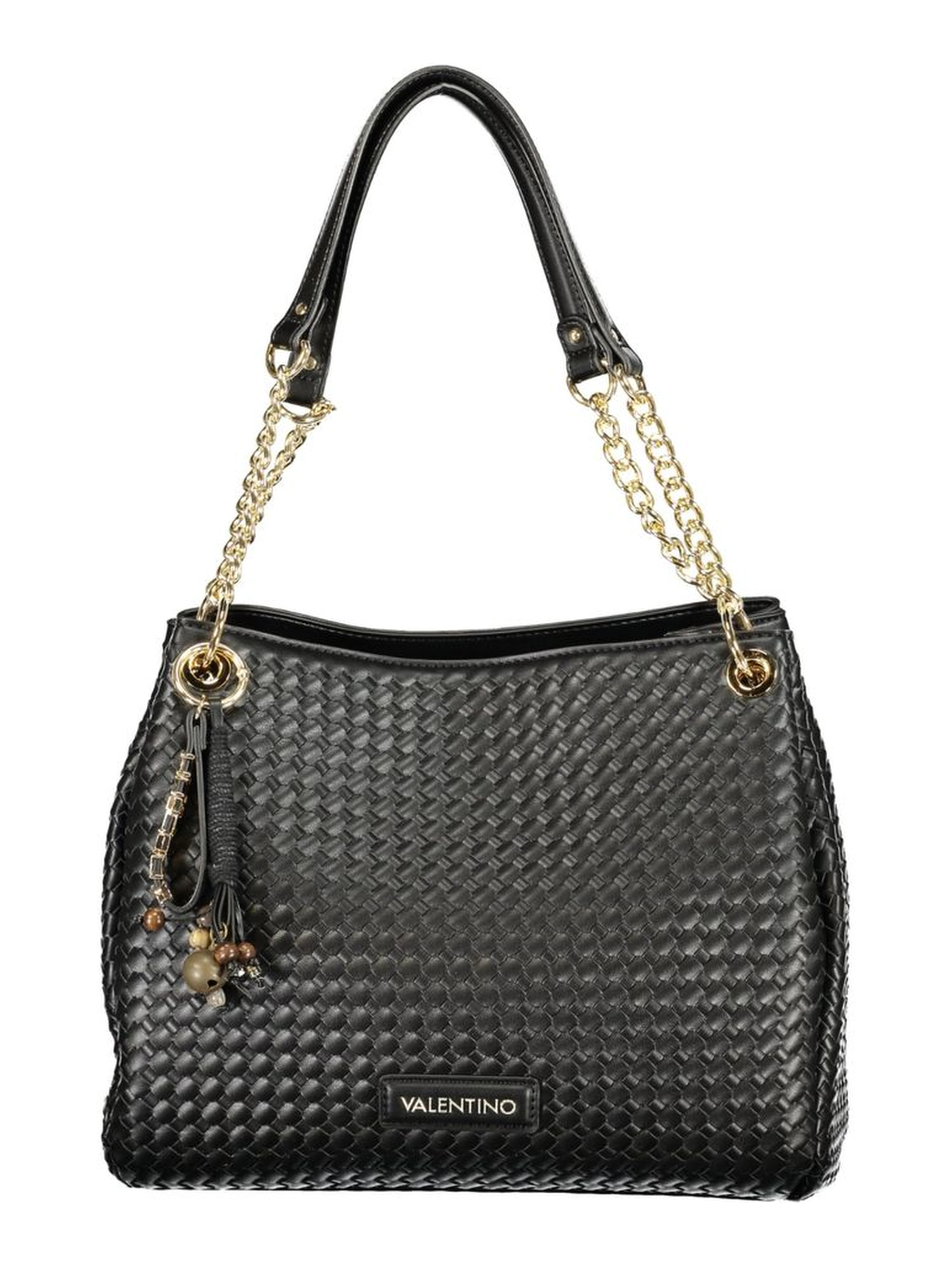 Black Polyurethane Women Bag