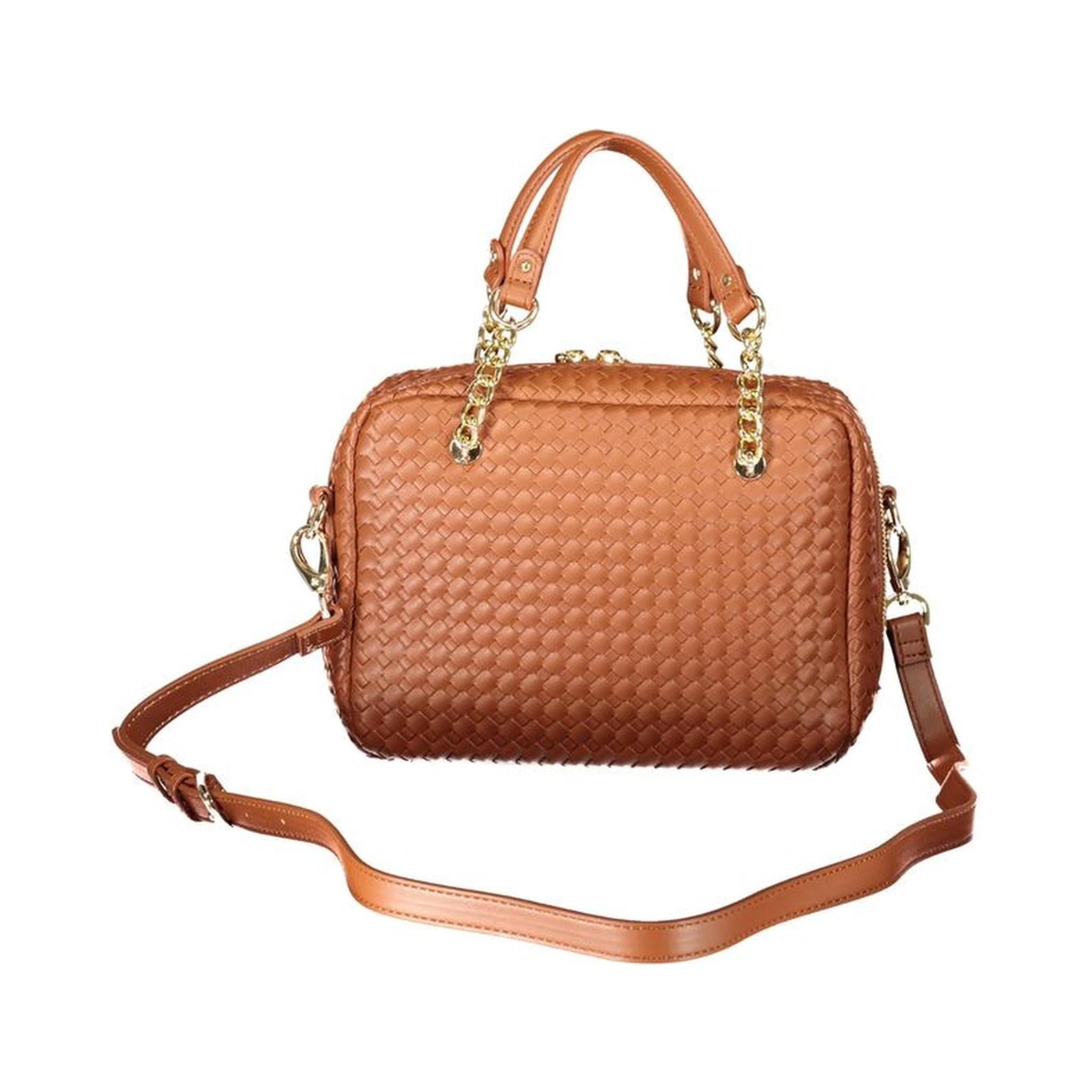 Brown Polyurethane Women's Bag