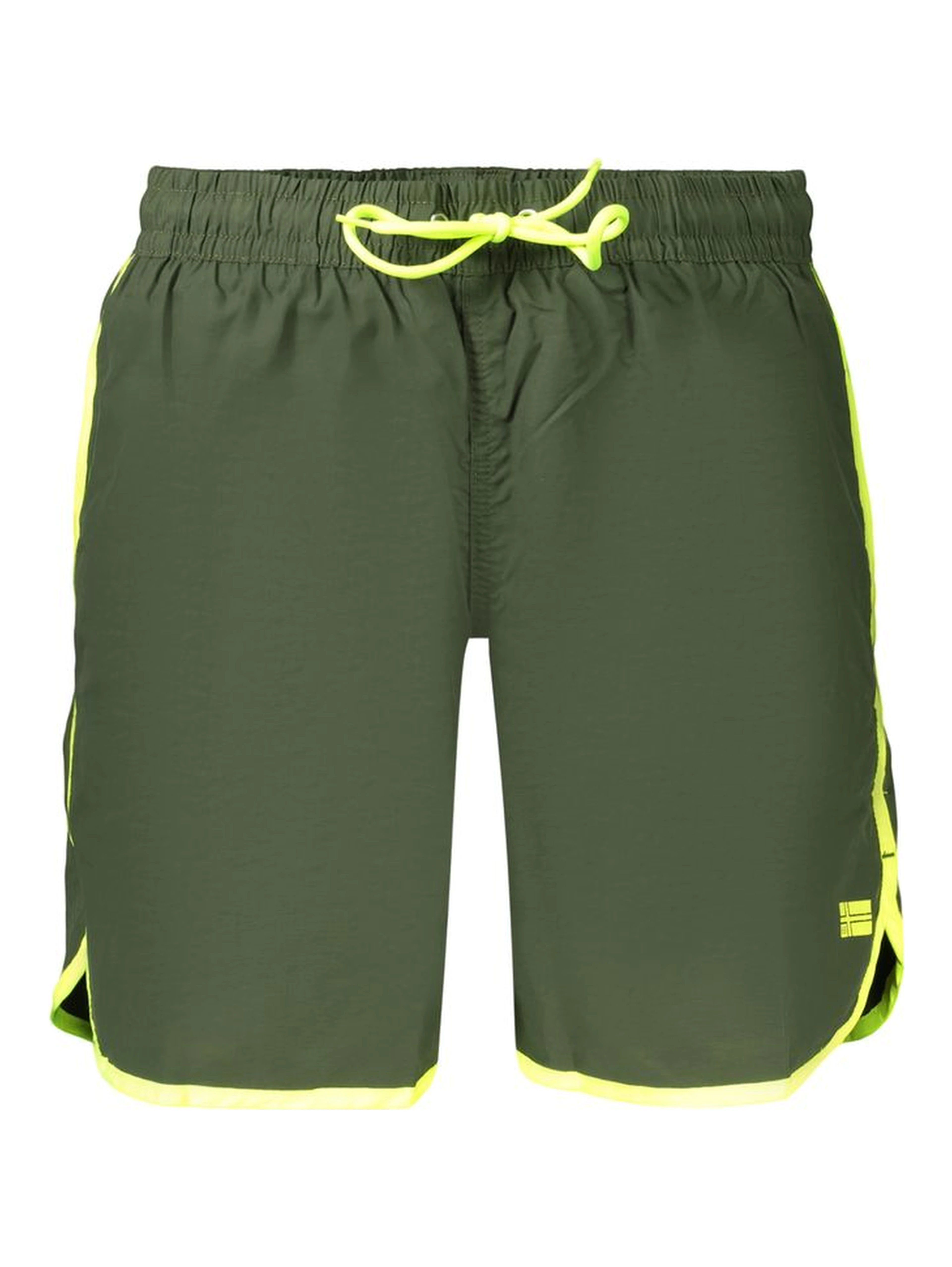 Green Polyamide Men's Shorts
