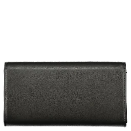 Black Polyurethane Women's Wallet