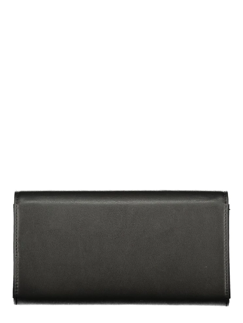 Black Polyurethane Women's Wallet