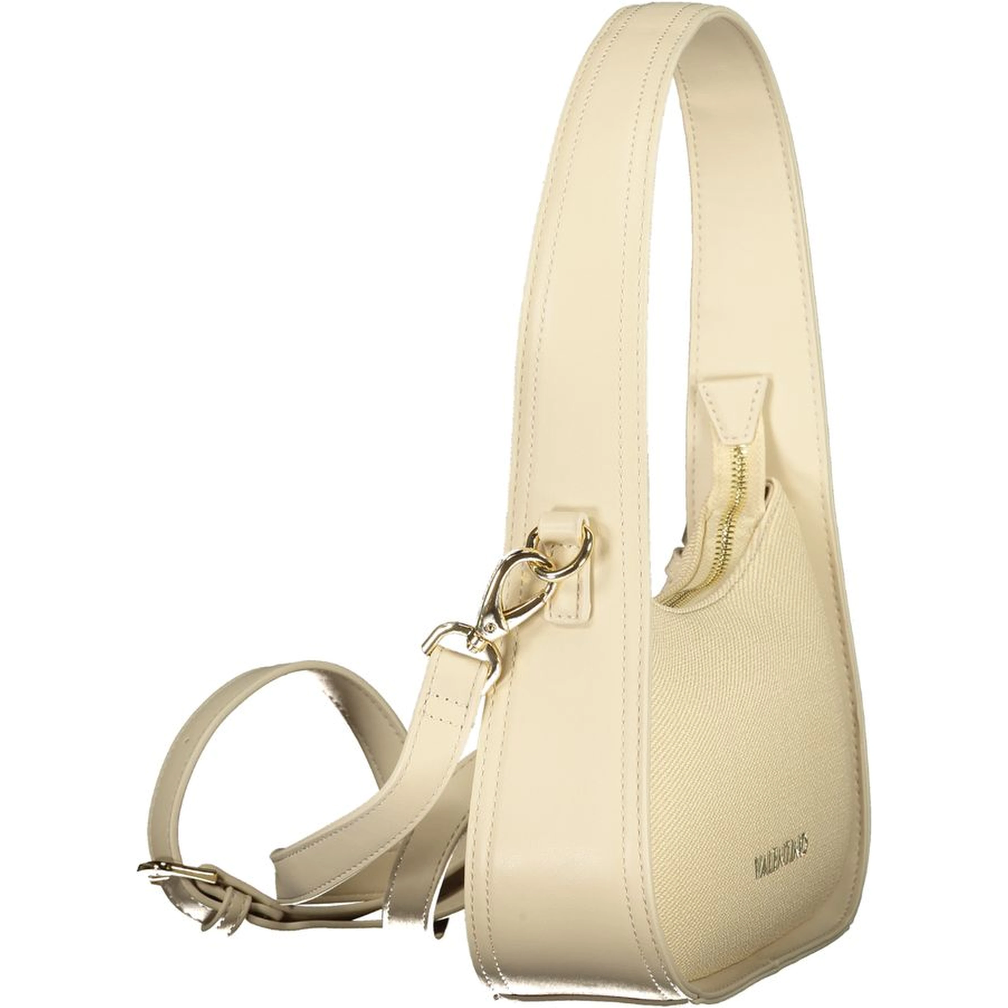 Beige Polyurethane Women's Bag