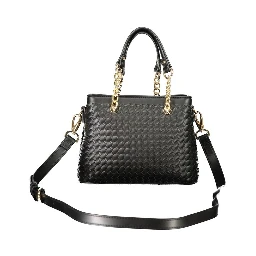 Black Polyurethane Women's Bag