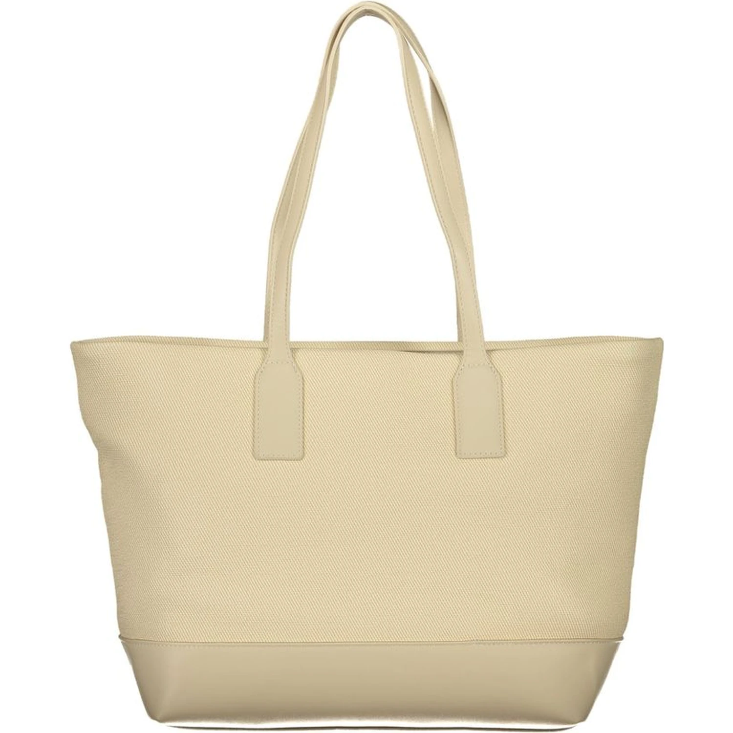 Beige Polyurethane Women's Bag