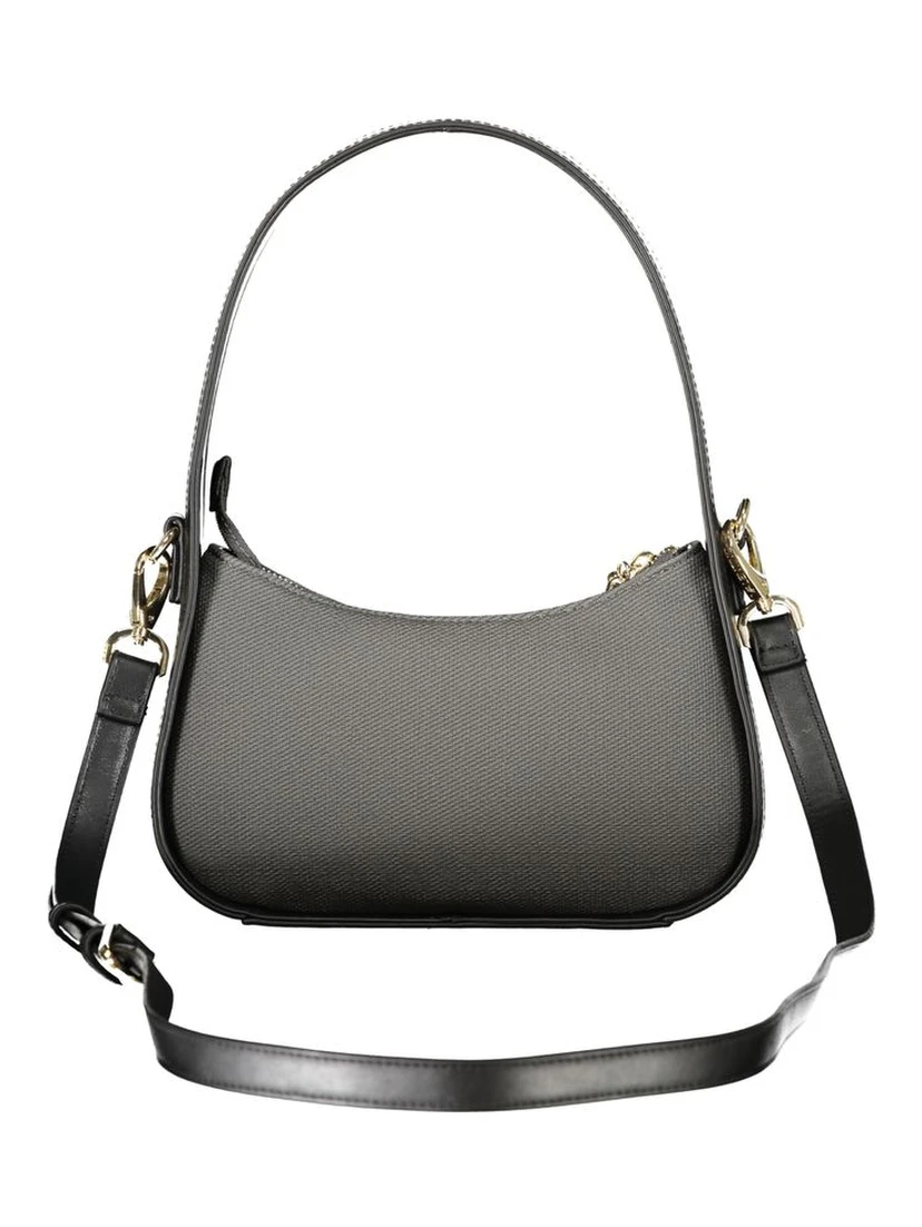 Black Polyurethane Women's Bag