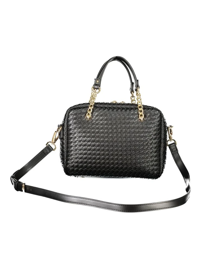 Black Polyurethane Women's Bag