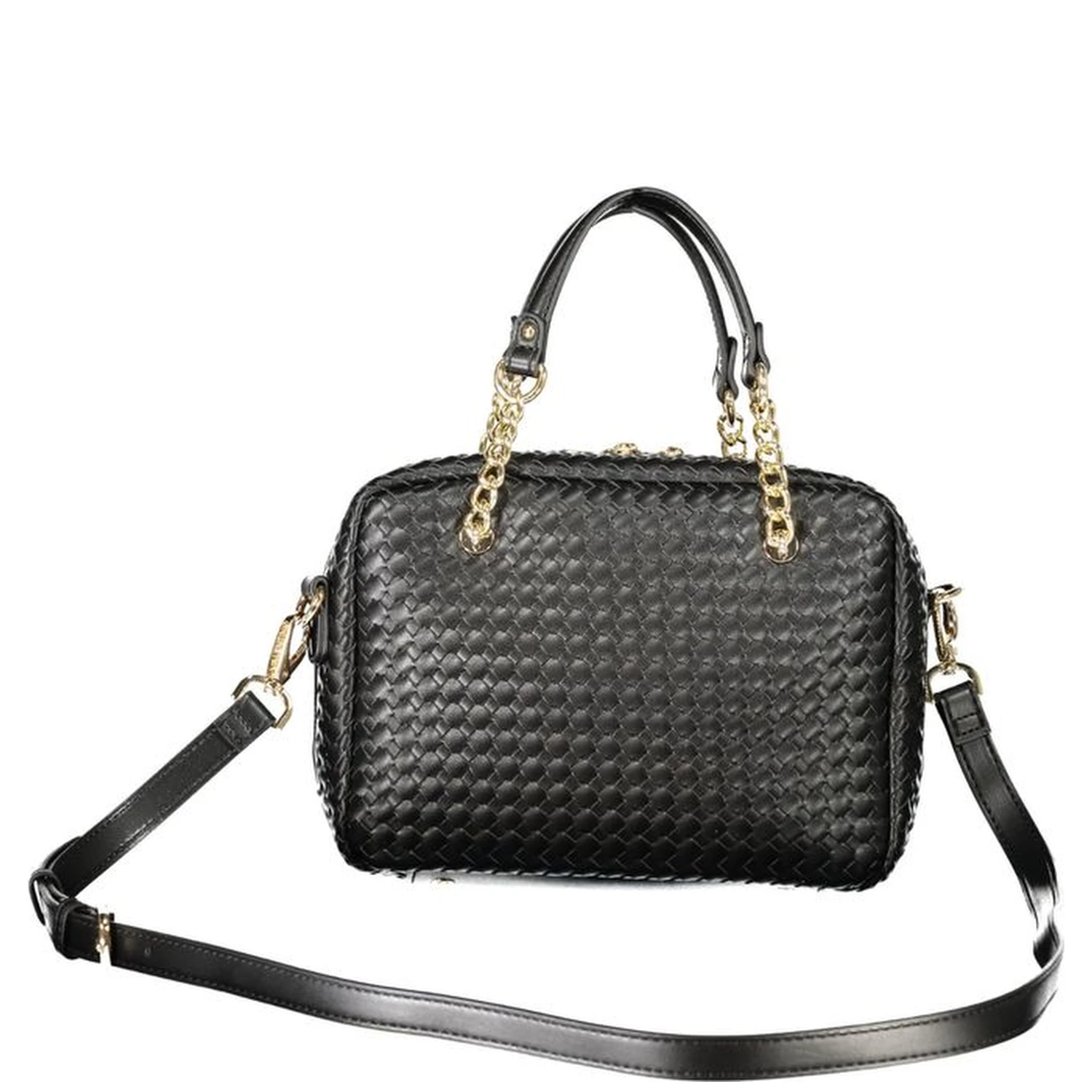 Black Polyurethane Women's Bag