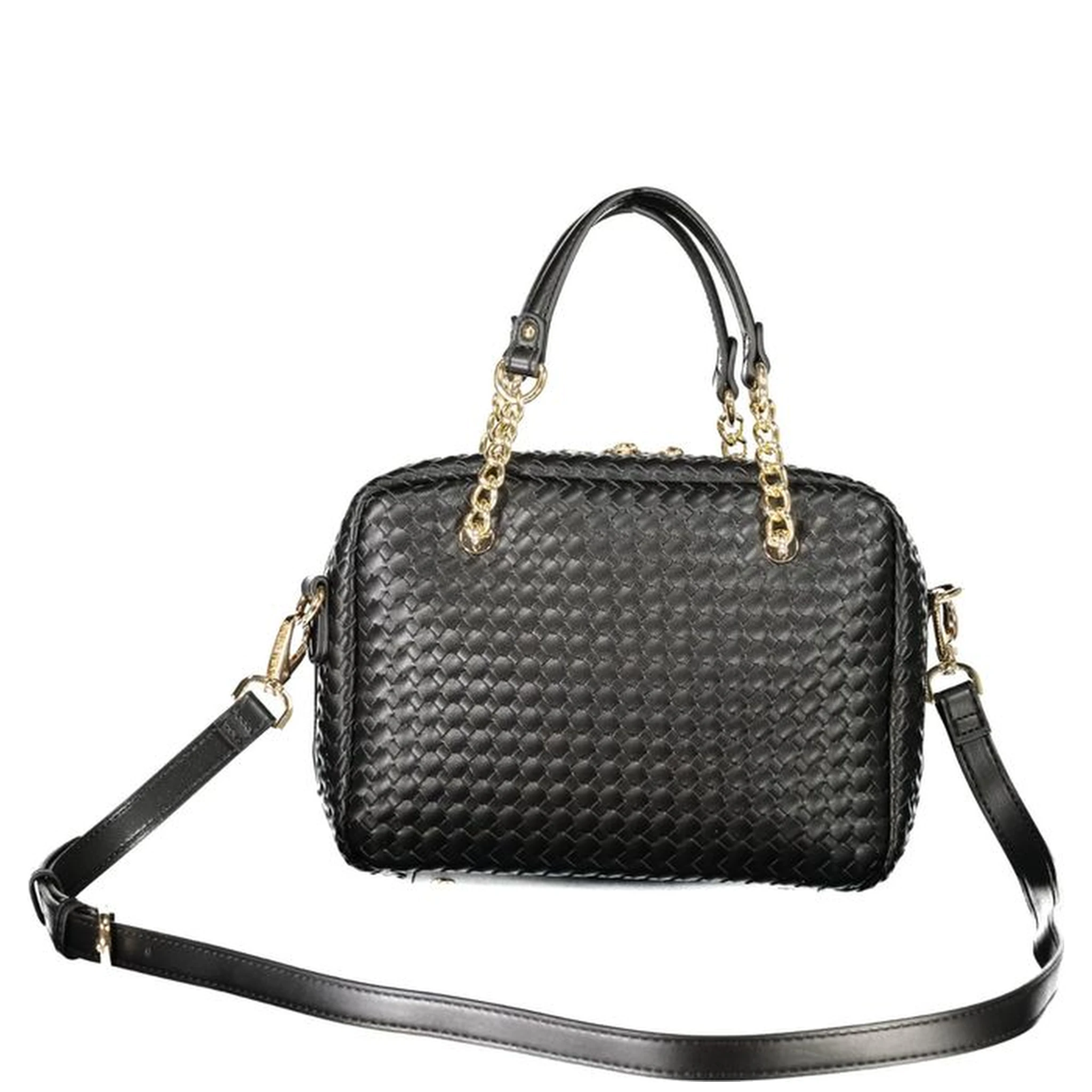 Black Polyurethane Women's Bag