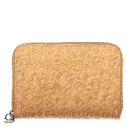 Brown Polyurethane Women's Wallet