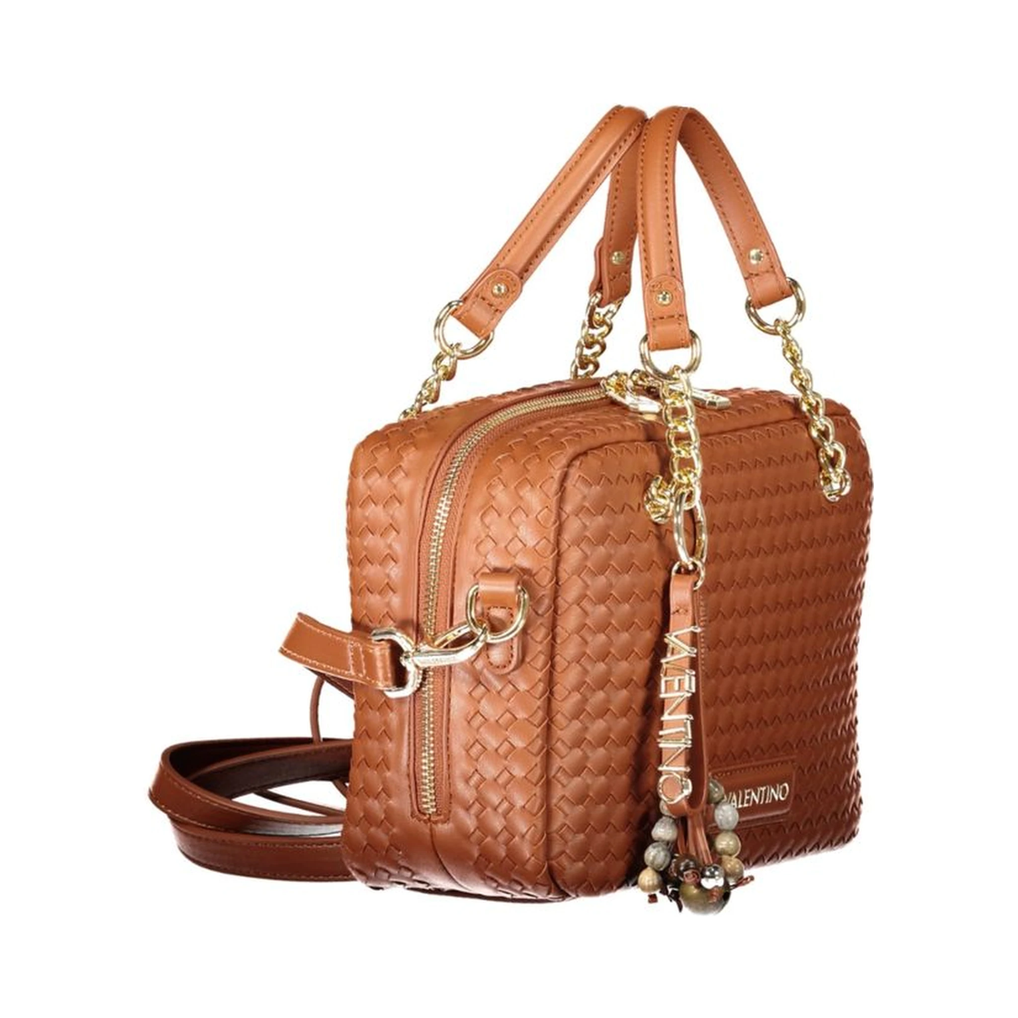 Brown Polyurethane Women's Bag