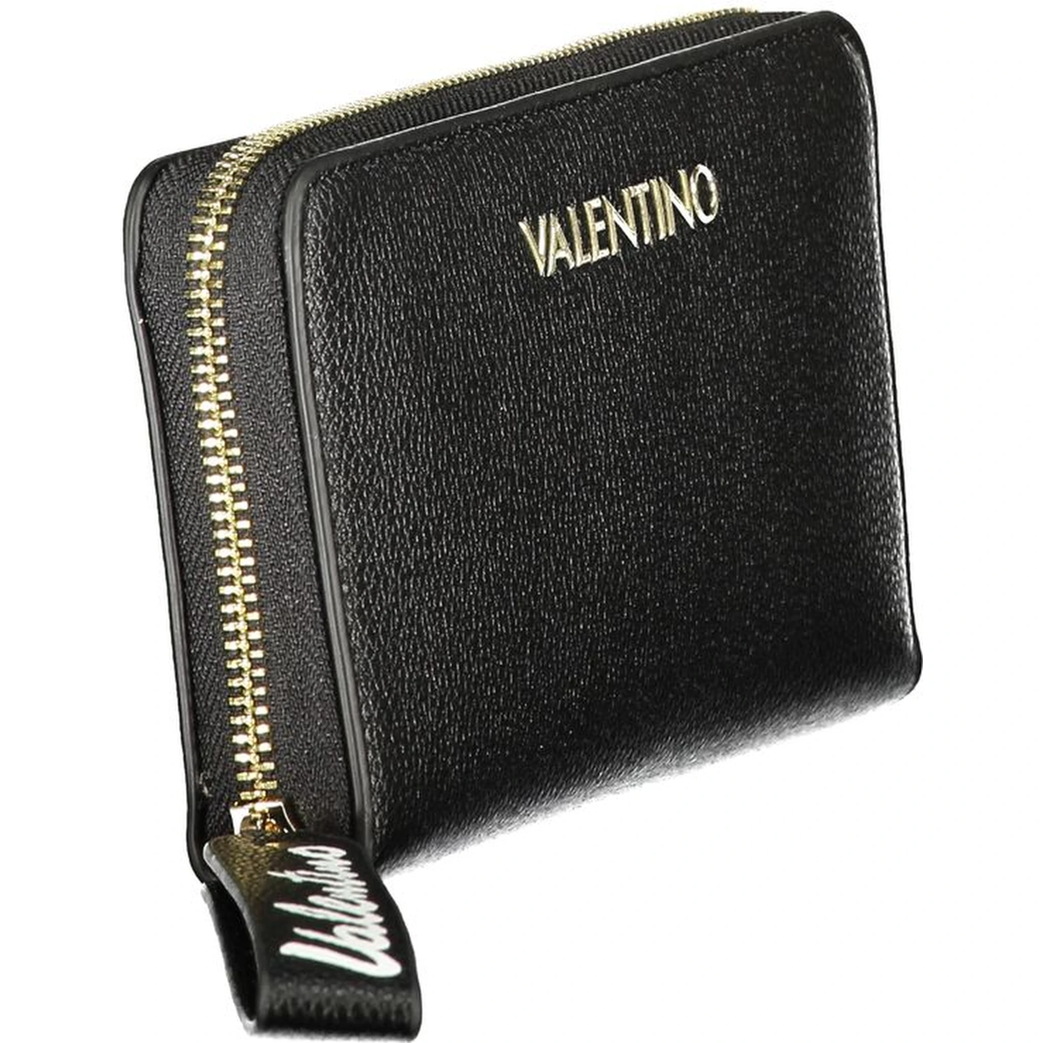 Black Polyurethane Womens Wallet