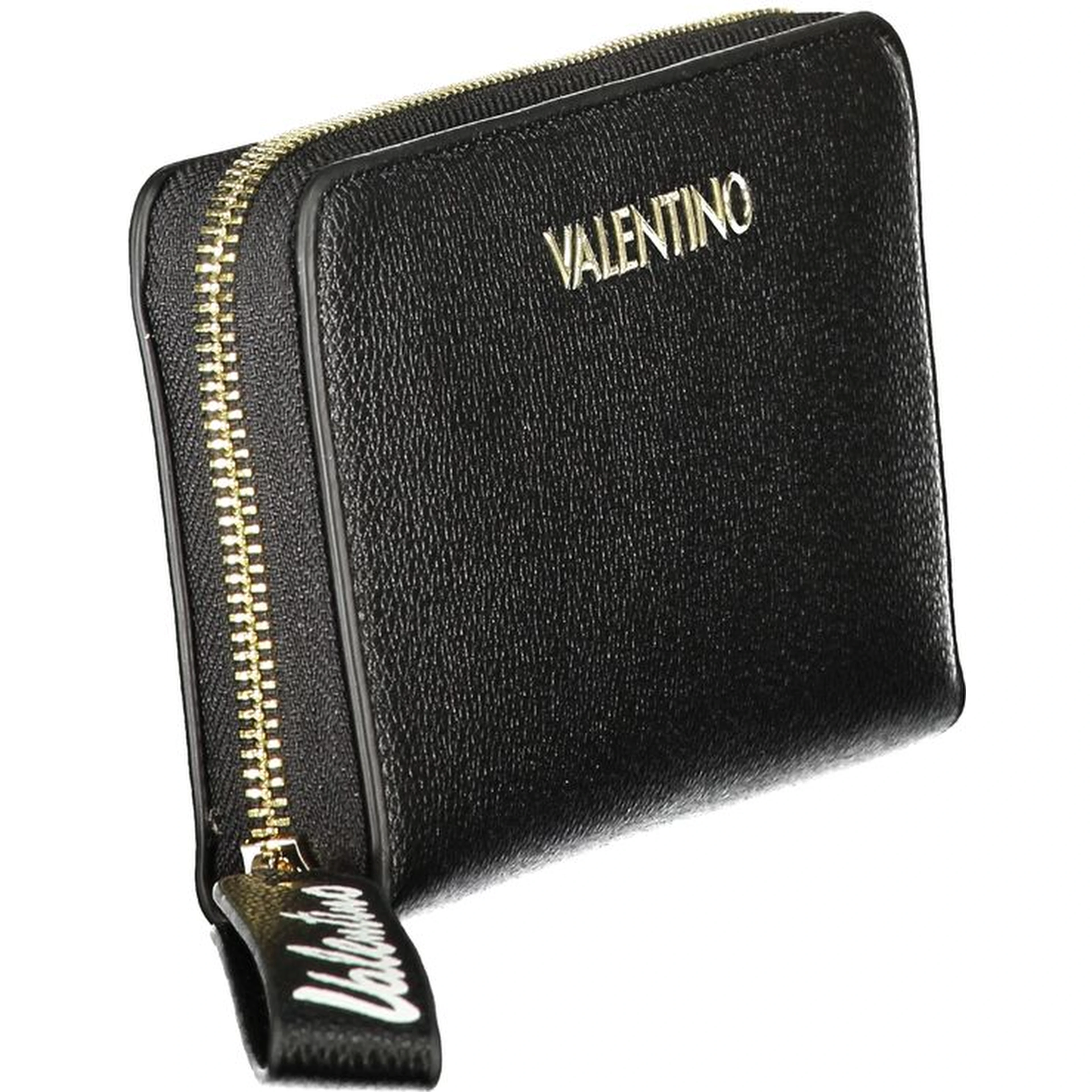 Black Polyurethane Womens Wallet