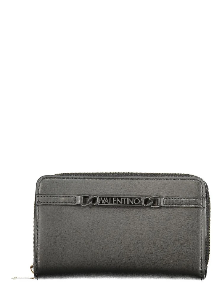 Black Polyurethane Women's Wallet